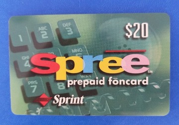 Karta telefoniczna USA Spree Prepaid Foncard $20