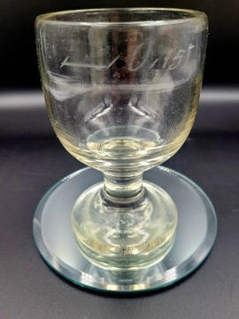 XIX wieczny puchar mini Rwany z miarką