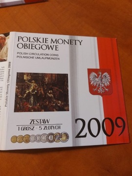 Monety Polskie Obiegowe 2009rok blister 