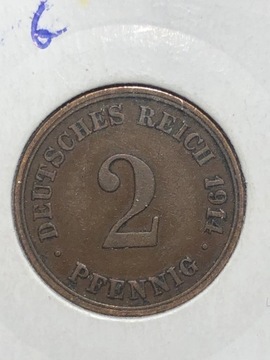 Niemcy 2 pfennig 1914 G