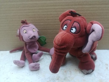 Słoń Tantor i mała małpka maskotki z Disney Tarzan