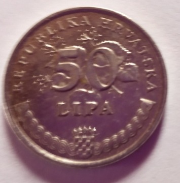 Moneta 50 lip chorwackich 2011r.