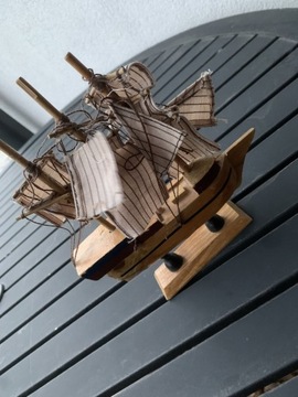Model statku drewniany 