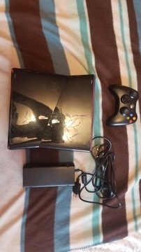 Xbox 360S Black Glossy pad, zasilacz, 100% Sprawny