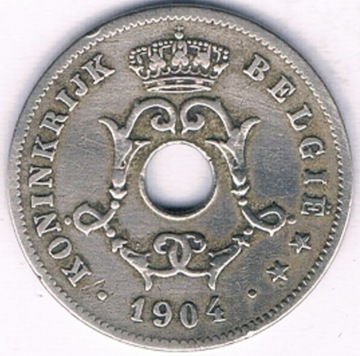 BELGIA VL 10 cent 1904