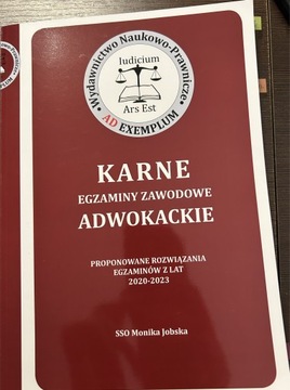 Karne egzaminy zawodowe adwokackie 