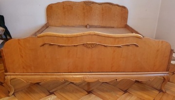 Łóżko z lat 60-tych, Swarzędz, komplet mebli
