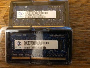 PAMIĘĆ RAM 2GB NANYA DDR3 1600MHz Laptop