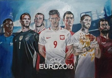 Euro,olej płótno 50-70cm, Ilona Foryś, 2018