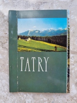 TATRY - grzbietowa część książeczki z 6 poczt.1973