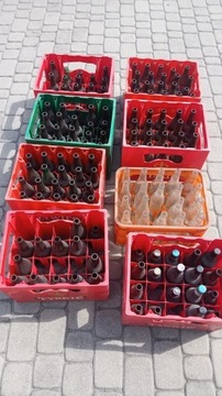 7 transporterów na piwo z pustymi butelkami
