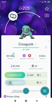 Shiny croagunk konto