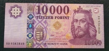 Węgry, 10000 forint, 2019, XF+/aUNC