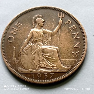 1 Pens z 1937 roku , Anglia, ładnie zachowana 