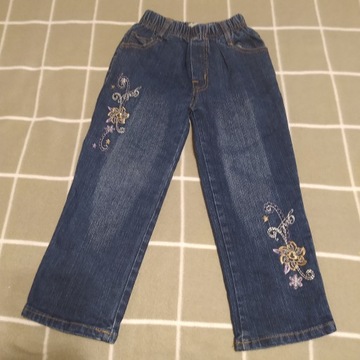 spodnie jeans na gumce rozm. 104