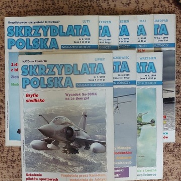 Skrzydlata Polska komplet 8 szt rok 1999