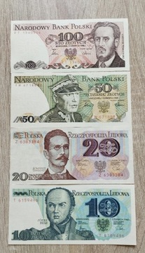 Banknoty-PRL-1982-1986r stan UNC