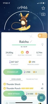 Pokemon Go - Shiny Raichu Alola