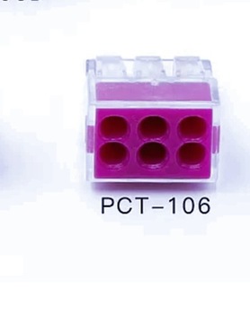 Złączka instalacyjna wago 6 p -  PCT-106