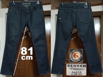 spodnie DENHAM RAZOR SLIM W36 L32 pas 95 96 97 98