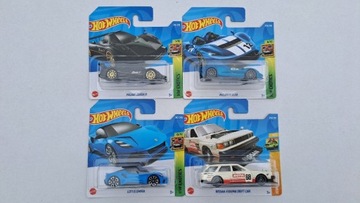 Zestaw 4 samochodzików HotWheels