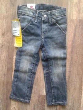 Spodnie bawełniane dziecięce H&M Denim 86 cm