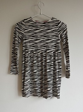 Sukienka zebra H&M 122