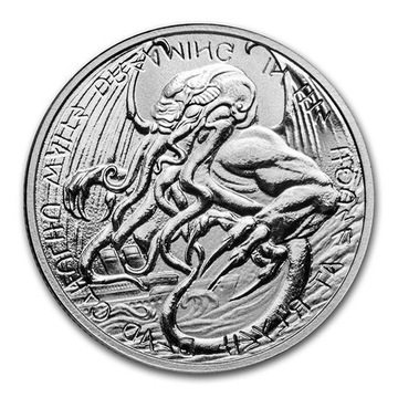 moneta The Great Old One Cthulhu 1oz Srebra 2021