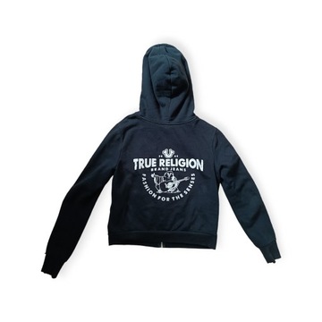 true religion big logo zip hoodie bluza z kapturem