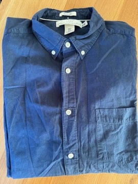 koszula męska H&M Premium XL niebieska na lato