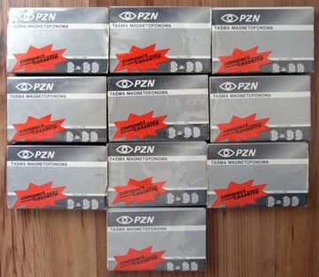10 szt. kasety magnetofonowe C60 PZN taśma BASF