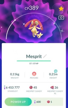 Pokemon go Shiny Mesprit Trade 30 days
