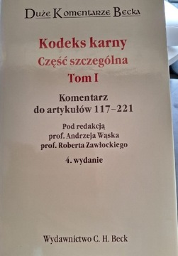 Kodeks karny część szczególna tom 1 wyd.4