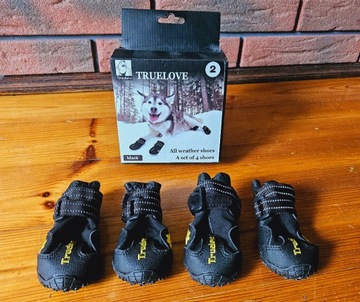 buty dla psa Truelove Travel czarne, rozmiar 2 - szerokość łapy 4cm