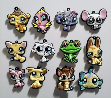 Littlest Pet Shop. Magnesy na lodówkę. 12 sztuk.