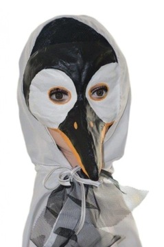  Pingwin strój maska z peleryną komplet