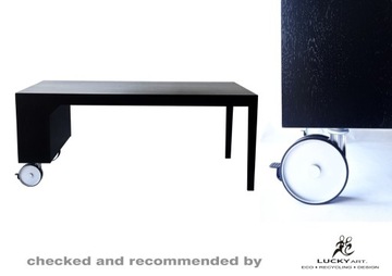 Duże biurko dębowe, czarne