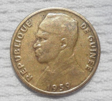 Gwinea 10 franków 1959 Prezydent Ahmed Sekou Touré