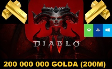 DIABLO 4 200MLN 200KK GOLDA ZŁOTA SOFT PC PS XBOX