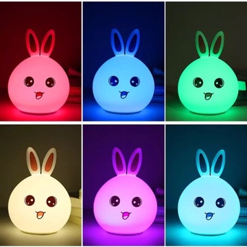 Rabbit silikone lamp Lampa nocna