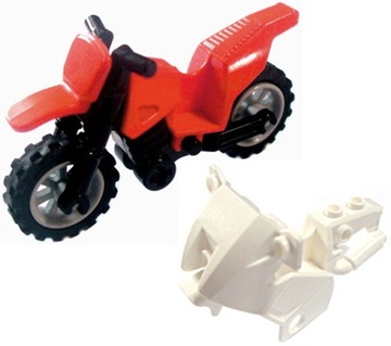 LEGO 50860c02 MOTOR orange + 52035 KAROSERIA biała