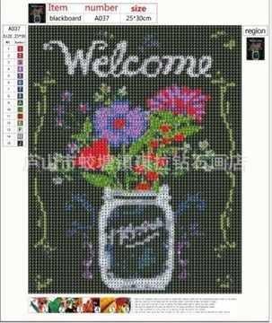 Haft diamentowy Diamond Painting 25x30 WelcomeHome