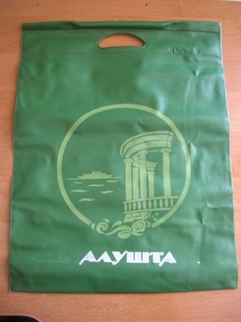 stara radziecka torba reklamówka Ałuszta Krym ZSRR