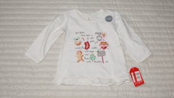  George T-shirt bluzeczka SANTA  roz. 6-9m-ce