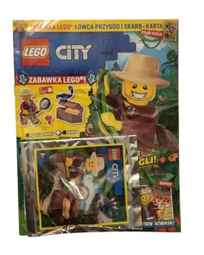 Magazyn Czasopismo LEGO City- 10/2021 - Poszukiwacz + skarb