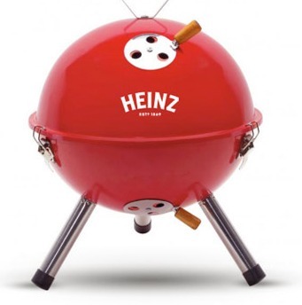 Mały przenośny Mini BBQ Grill Cookout Heinz (nowy)