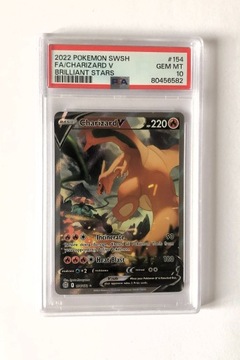 PSA 10 Pokemon Charizard V Brilliant Stars 154 FA