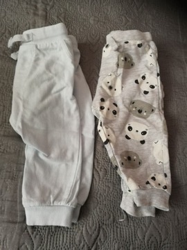 spodnie dresowe niemowlęce rozm 74