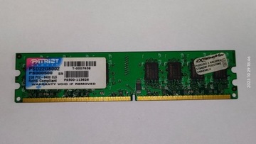 Ram DDR2 800mhz CL5 2GB PATRIOT PSD22G8002 