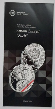 Folder 10 zł 2022 - Antoni Żubryd ps. " Zuch "
